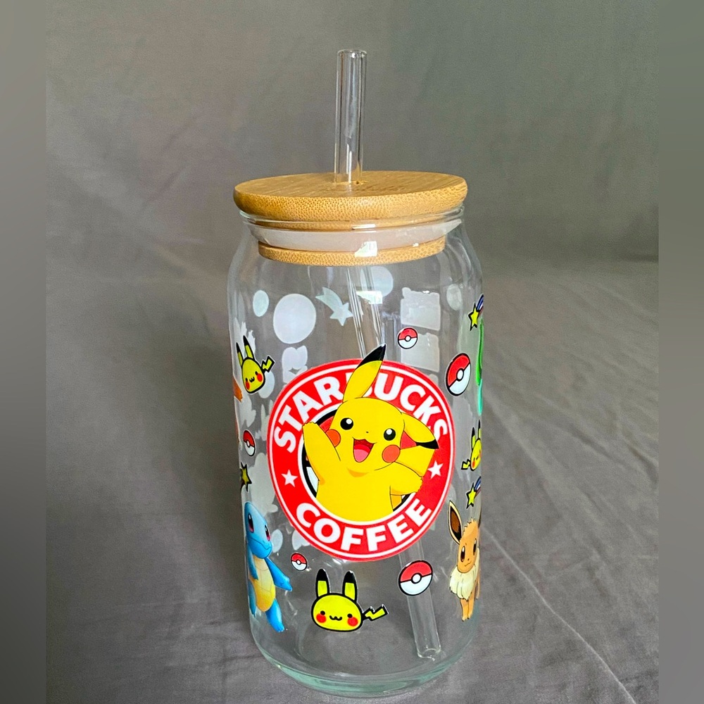 Pokémon Custom Glass Tumbler